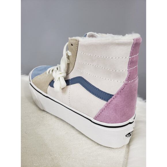 NEW Vans Sk8 Hi Tapered Stackform Pig Suede Shoes Women's 11.5 Men's 10 pastel - Picture 4 of 11